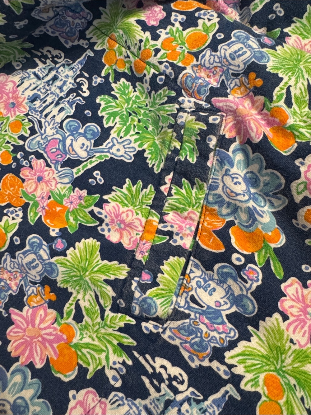 Lilly Pulitzer Disney Jacket Navy Leona Zip-Up Lilly Loves Disney - Picture 10 of 10